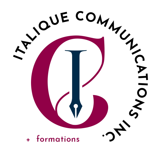 Logo Italique communications + formations